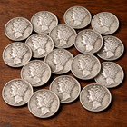 Mercury Dime 90  Silver   1943 Steel Penny Bu   Buffalo Nickel   Wheat Pennies