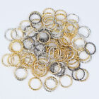50 100pcs 8-20mm Round Twisted Open Jump Rings Connectors For Diy Jewelry Making