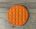 Single Retro Vintage Mushroom Orange Pot Holder Quilted Design