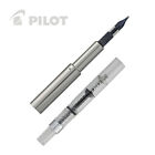 Pilot Namiki Vanishing Point Converter In Rhodium 18k White Gold Stub Nib