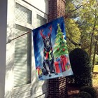 Belgian Sheepdog Christmas Reindeer Flag Canvas House Size Dac7731chf
