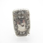 Antique Sterling Match Safe W  Raspberries  Matchsafe  Vesta