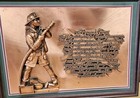 Rare  Peter Friedling Copper Fireman s Prayer In High Relief   Framed 22x16 