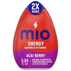 Mio Energy Acai Berry Liquid Water Enhancer  2 Pack  3 24 Fl Oz 