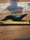 Vintage Mid-century Blue Mountain Pottery Double Dolphin And Alligator