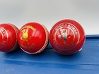 3x Old Stock Kookaburra 156g Red Regulation Leather Cricket Ball Lot