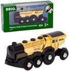 Brio World 33630 Mighty Golden Action Locomotive   Battery Operated Toy Train   