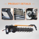 48  Skid Steer Loader Hydraulic Trencher Attachment 8  Width Heavy Duty Ditch
