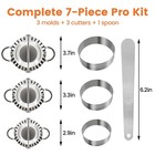 3-in-1 Stainless Steel Dumpling Maker Set Professional Press   Empanada Mold