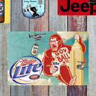 Rare Miller Lite New York  Beer Metal Art Retro Poster Beer Sign Wall Decor