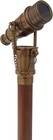 Vintage Brass Telescope Walking Stick Antique Style Wooden Cane With Spyglass