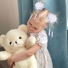  6pcs Hair Bows For Girls  Flower Hair Accessories For Girls Grosgrain Ribbon 