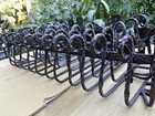 Whoa  Ornate Antique Wrought Iron Metal Window Box Flower Plant Planter Vintage