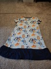 Jammies Bluey Girl Ruffle Sleepshirt Night Gown Size 6t