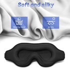 3d Travel Silk Eye Mask Sleeping Soft Padded Shade Cover Rest Relax Blindfold