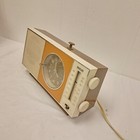 Rare Vintage Rca Rzs452t Radio Clock Japan Brown   White