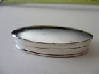 Sterling Silver Long Oval Shape Pill Box 2 Inches Long 7 8 Wide 13 8 Grams