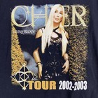 Vintage Cher Concert T Shirt 2002-2003 Woman s  M Living Proof Tour Cyndi Lauper