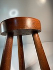 Antique Rustic 3 Leg Wooden Milking Stool 10 1 2   x9   x7   