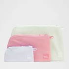Lululemon Lightweight Pouch 3 Pack Kohlrabi Green pink Frosting serene Blue Nwt