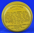 Vintage Hamilton s Salve And Gall Remedy Co  Tin - Millinocket Me  Early 1900 s
