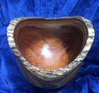 Beautiful Hand Turned Natural Edge Bowl Crafted Of Rich Milo Wood