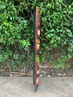 Tiki Totem Wood Mask Habiscus And Hono Tropical Bar Patio Decor 39 x 6 in