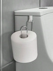 1pc Wall-mounted Iron Toilet Paper Holder Roll Rack Bathroom Tissue Storage Hook