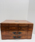 3 Tier Silverware Flatware Storage Box Chest 2 Drawers
