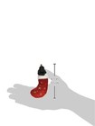 Black Poodle Christmas Stocking Ornament With  santa s Little Pals  Hand Pain   