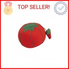 Dritz 4  Large Tomato Strawberry Emery  1 Count  Red Pin Cushion  Size 4-inch