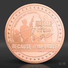 5 Oz Gsm Home Of The Free Copper Round  999 Fine Copper Bullion 5 Avdp Ounce