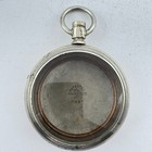 Antique 16 Size Crescent Swing Out Open Face Pocket Watch Case Nickelusa