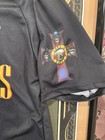 Guns N    Roses Nightrain Premium Members Large Soccer Jersey Black Shirt Nib 