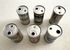 6 Lot Canada Push Button Straight Labatt s Molson Carling O keefe Steel Beer Can