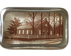 Antique Glass Paperweight Lewis P Peters Photographer Stereoscopic Views