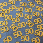 Gold Glitter 50th Birthday Wedding Anniversary Table Confetti Party Supplies