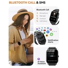 Smart Watch Men Women 1 85  Iphone Samsung Android Phone Bluetooth Fitness Black