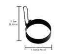 2-piece Non-stick Egg Shaper   Pancake Mold Ring Set     Breakfast Cooking Tool