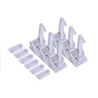 Cabinet Locks Child Safety Latches Baby Proof Lock Drawer Door 10 Pcs White