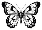 Detailed Butterfly Stencil Reusable Template For Wall Art Diy Crafts Home Decor