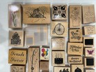 Huge Lot Of - 80 - Wood Rubber Stamps - Mixed Brands Assorted Themes