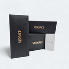 New Versace Limited Edition Black Authentic Eyeglasses Sunglasses Case W cloth