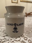 2000 Red Wing Land O Lakes Utensil Crock With Indian Maiden On It   1057 2000