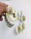 A Tea Set Carved From Lantian Jade china Kung Fu Tea Five Piece Set Teapot Bowl