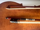 Pro Master Pernambuco Skin Carbon Fiber Violin Bow 4 4 Parisian Eye Ebony Frog
