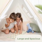 Kids Play Tent - Breathable Cotton Teepee For Imaginative Activity - Indoor C   