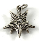 Masons Masonic Charm   Sterling Silver   5 8    Vg   New Old Stock