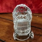 Vintage Dollhouse Miniature Metal Baby Doll Buggy  Carriage  Stroller  Pram