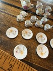 Vintage Miniature Tea Set Porcelain Bone China Lot Cups Saucers Plates Flowers